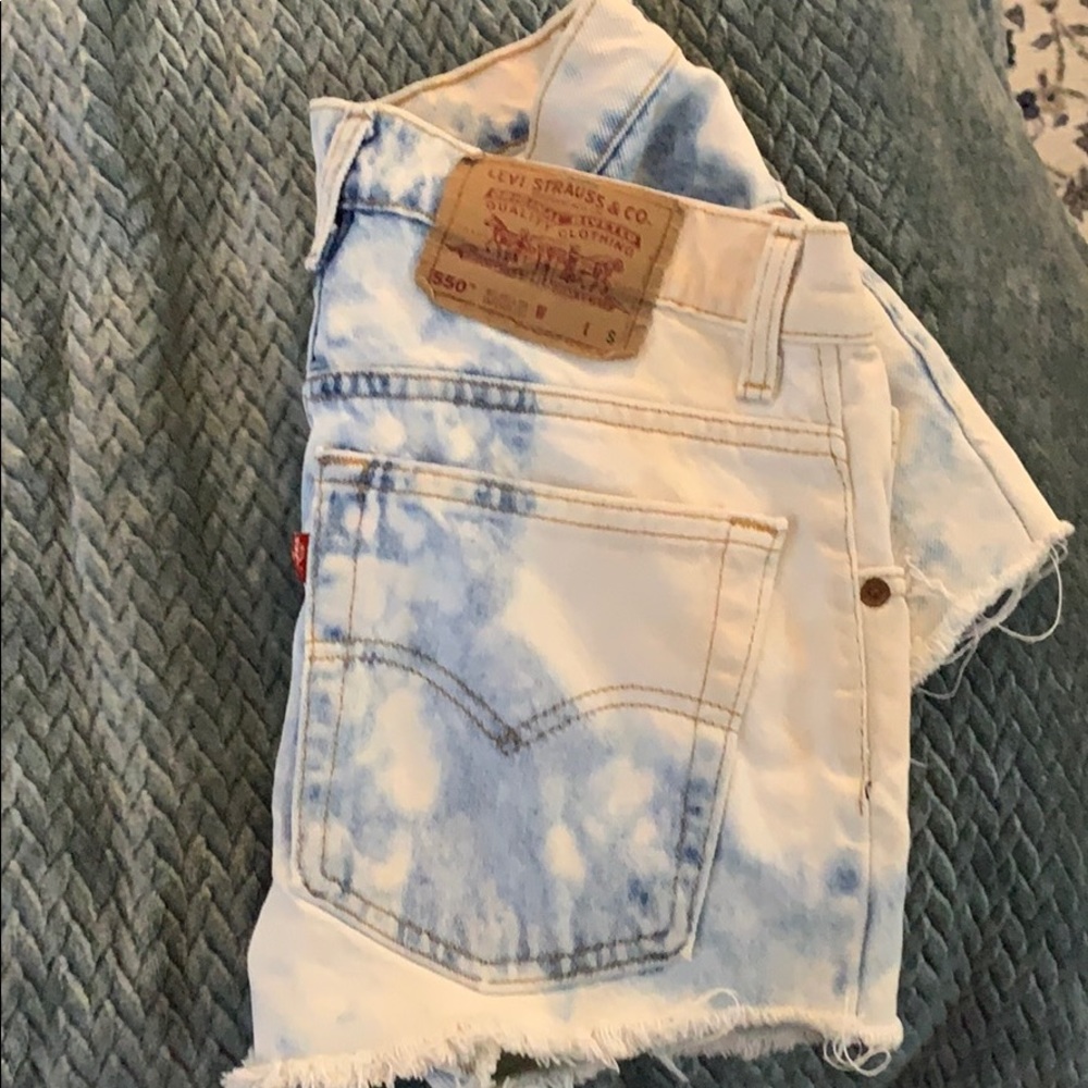 Levi’s distressed jean shorts